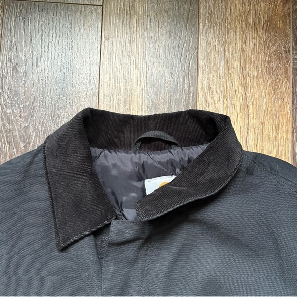 Men’s Black C03 Arctic Quilt Lined Traditional Duck Coat  Sz L - Picture 15 of 16